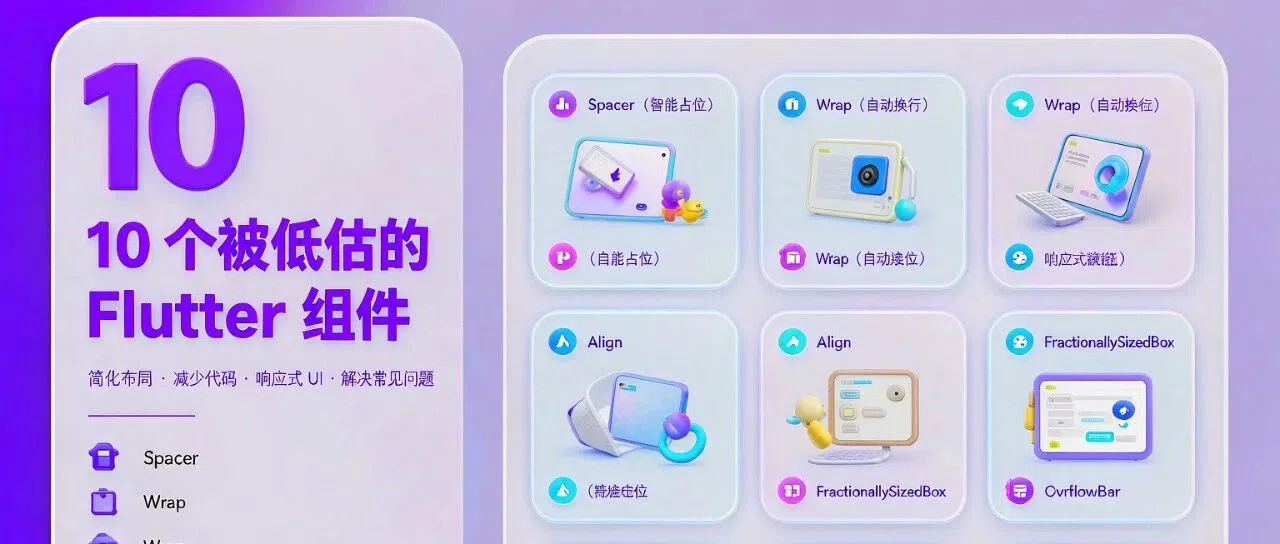 Flutter 内置布局组件：适用场景与边界